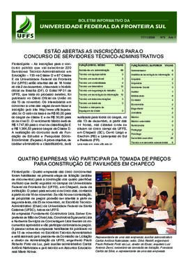 Boletim Informativo 5