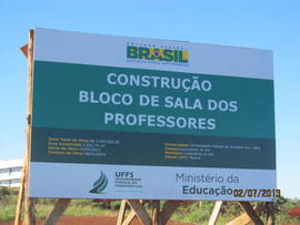 Construção Bloco de Sala dos Professores – Campus Laranjeiras do Sul