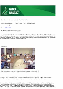Encontro regional vai discutir o futuro do solo do Sudoeste