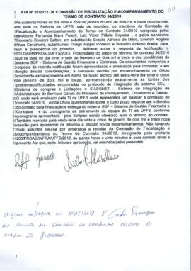 Ata 01 de acompanhamento do Contrato 34-2010 - Solar