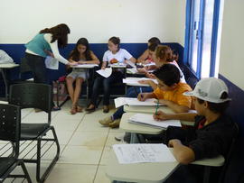Oficina de matemática com alunos do ensino fundamental