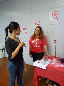 Entrega dos laços - Campanha Outubro Rosa