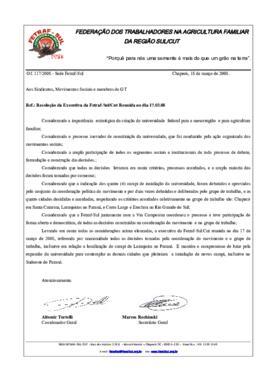 Correspondência do Movimento Pró-Universidade – 180308