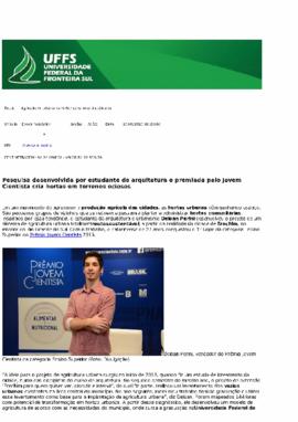 Agricultura urbana para dar cara nova às cidades