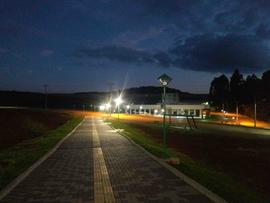 Execução de rotas acessíveis entre os blocos e estacionamento – Campus Chapecó