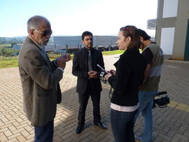 Entrevista nas instalações do Campus Chapecó