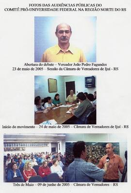 Audiências públicas do Comitê Pró-Universidade Federal na região norte do RS