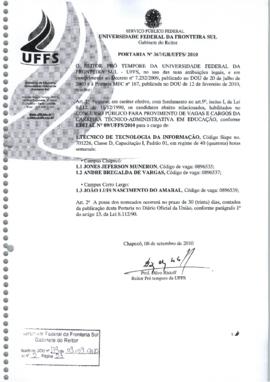Portaria 367-GR-2010