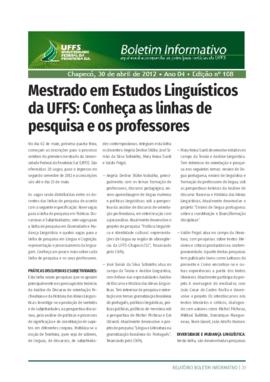 Boletim Informativo 108