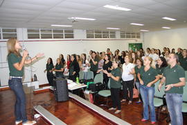 Recepção alunos do PIN - Enfermagem e Administração