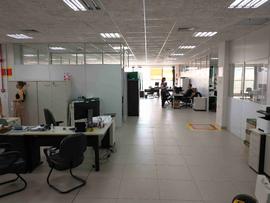 Construção das divisórias na Biblioteca – Campus Chapecó