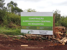 Construção Central de Reagentes  - Campus Laranjeiras do Sul
