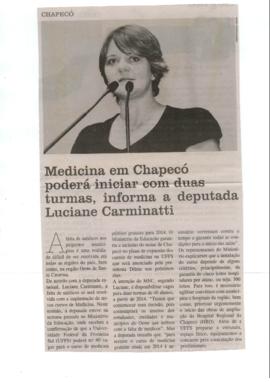 Medicina em Chapecó poderá iniciar com duas turmas