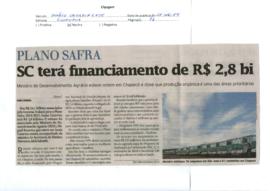 SC terá financiamento de R$ 2,8 bi