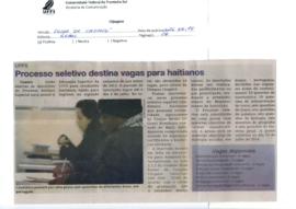 Processo seletivo destina vagas para haitianos