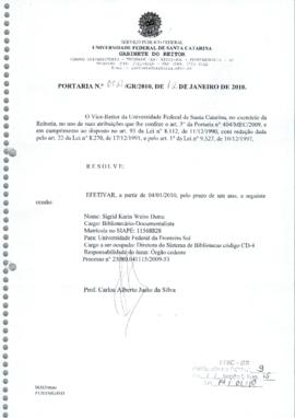 Portaria 028-GR-UFSC-2010