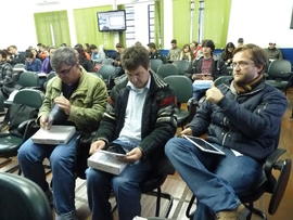 Treinamento de uso de Tablets