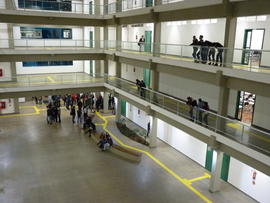Primeiro dia de aula no campus definitivo