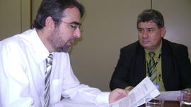 Solenidades com a equipe diretiva da UFFS