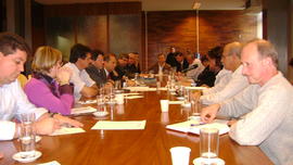 Solenidades com a equipe diretiva da UFFS