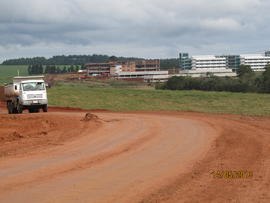 Construção das vias de acesso ao Campus Chapecó