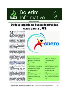 Boletim Informativo 74