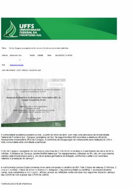 RU do Campus Laranjeiras do Sul passa a funcionar em caráter definitivo