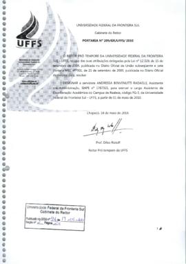 Portaria 209-GR-2010