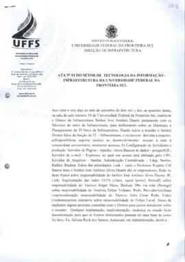 Ata do Setor de Tecnologia da Informação