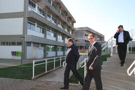Prefeito e vice-prefeito visitam as obras do campus Chapecó
