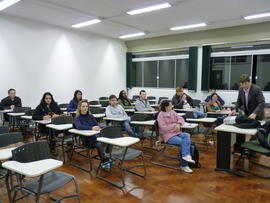 Primeiro dia de aula no campus definitivo