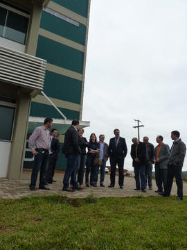 Visita de vereadores às obras do Campus Chapecó