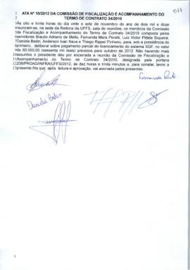 Ata 10 de acompanhamento do Contrato 34-2010 - Solar