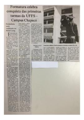 Formatura celebra primeiras turmas da UFFS Campus Chapecó