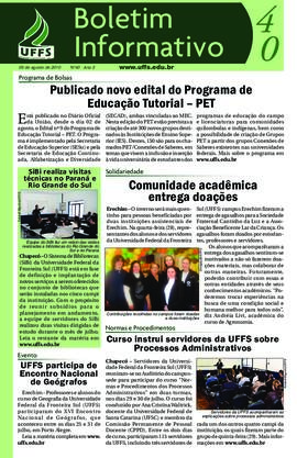Boletim Informativo 40