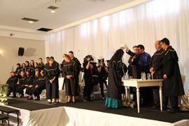 Formatura dos cursos de Administração, História, Letras e Pedagogia
