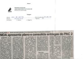 MDA apresenta plano e consolida entregas do PAC 2