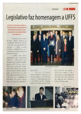 Câmara de Vereadores de Chapecó faz homenagem à UFFS
