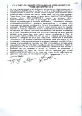 Ata 03 de acompanhamento do Contrato 34-2010 - Solar
