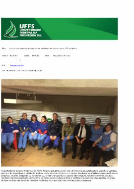 Com salário atrasado funcionários de prestadora de serviços para UFFS paralisam