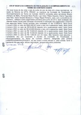 Ata 05 de acompanhamento do Contrato 34-2010 - Solar