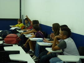 Oficina de matemática com alunos do ensino fundamental
