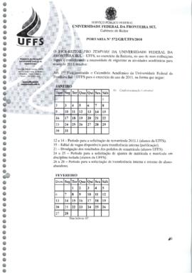 Portaria 572-GR-2010
