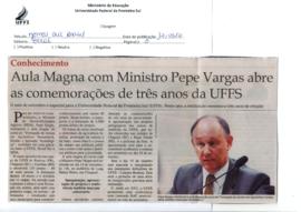 Aula Magna com Ministro do Desenvolvimento Agrário