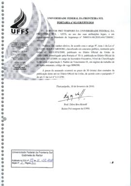 Portaria 021-GR-2010