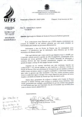Memorando Apreciação do Módulo de Gestão de Pessoas