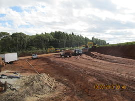 Construção das vias de acesso ao Campus Chapecó