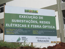 Execução de subestações, redes elétricas e fibra óptica – Campus Laranjeiras do Sul