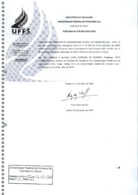 Portaria 278-GR-2010