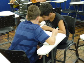 Oficina de matemática com alunos do ensino fundamental
